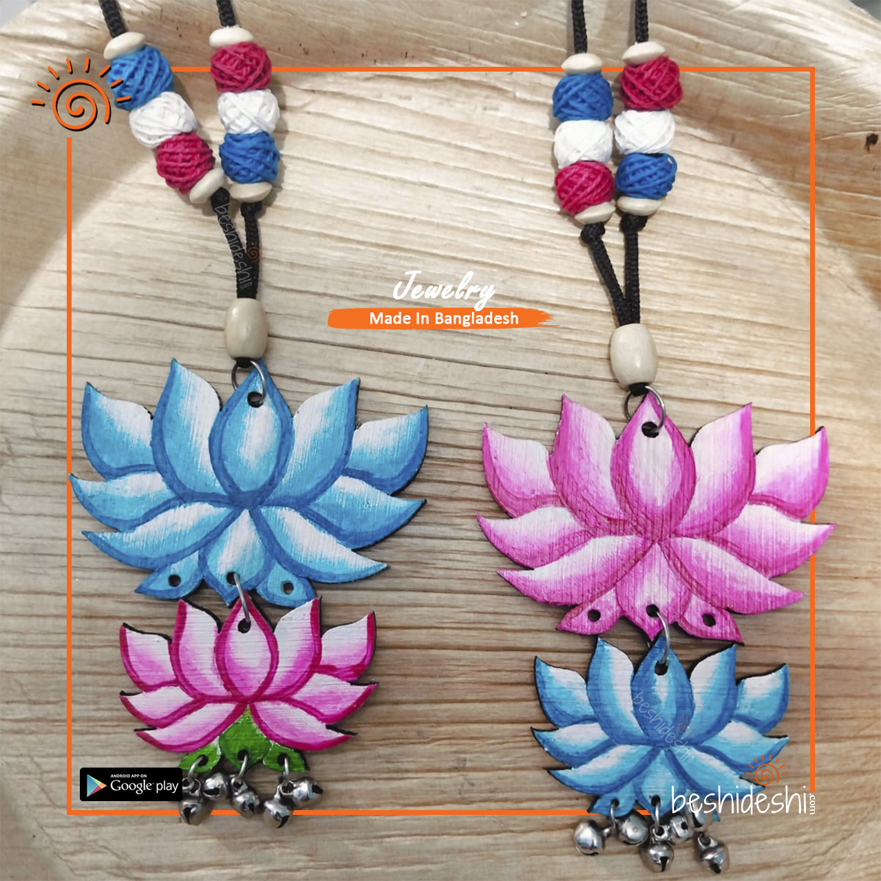 20 Wooden Handmade Neckpiece