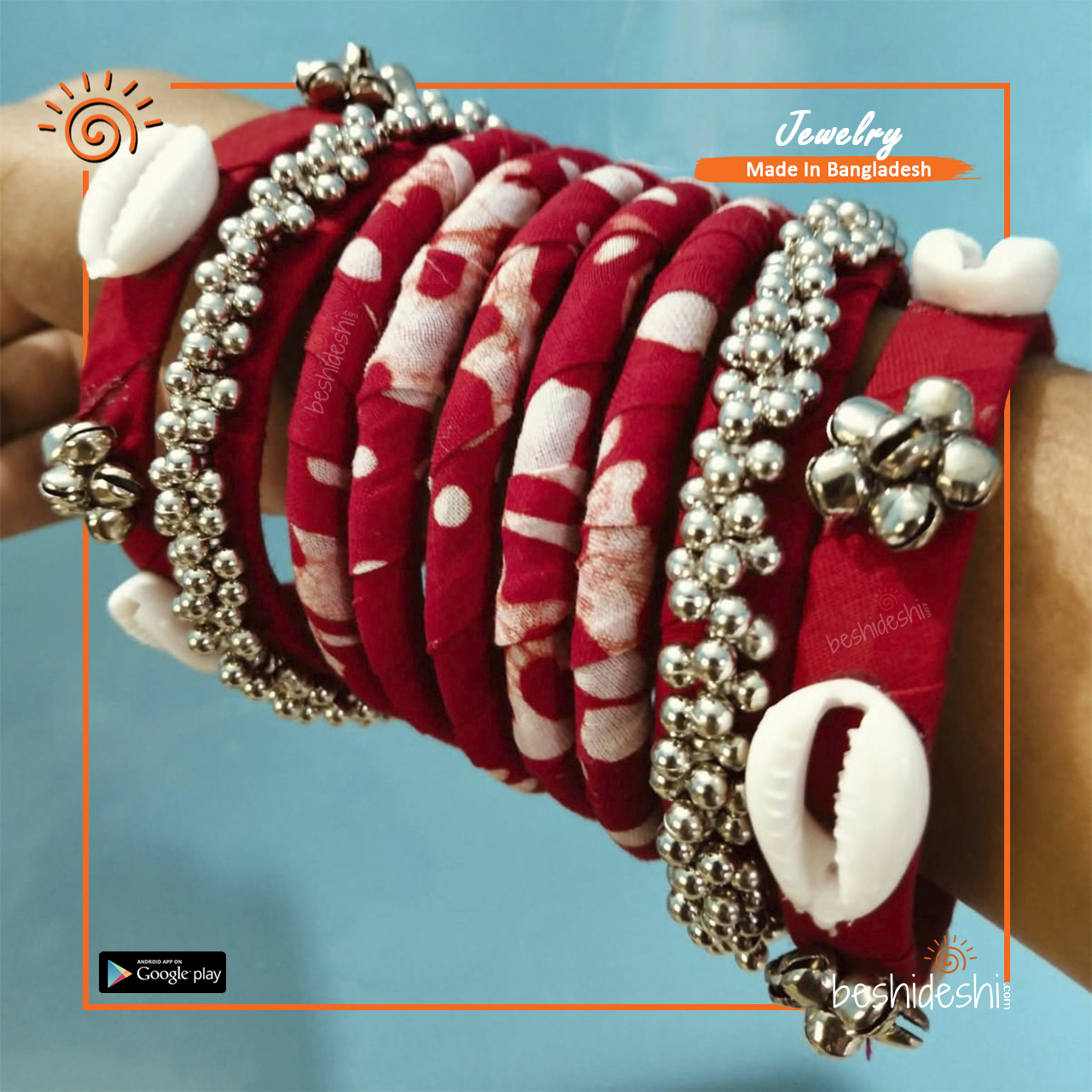 21 Hand Made Bangle Set