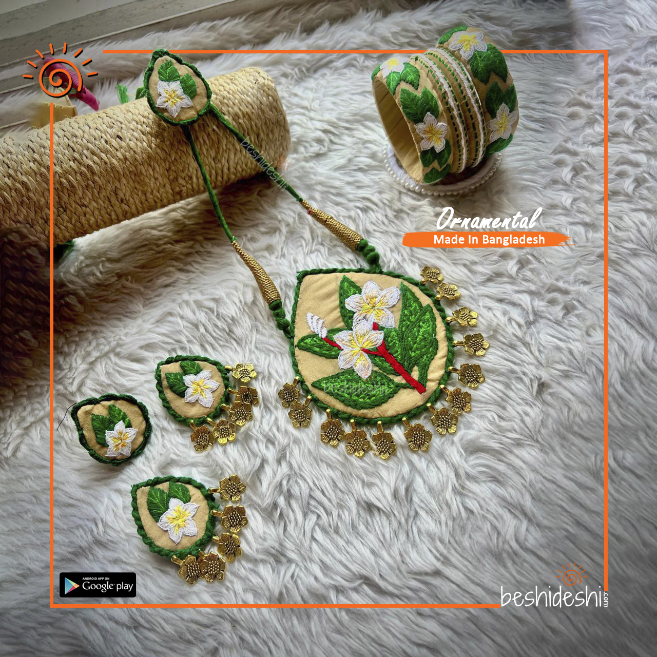 48 Hand Stitched Jewelry Set