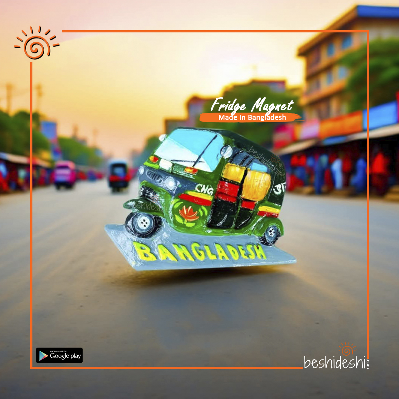 66 Taxi Fridge Magnet