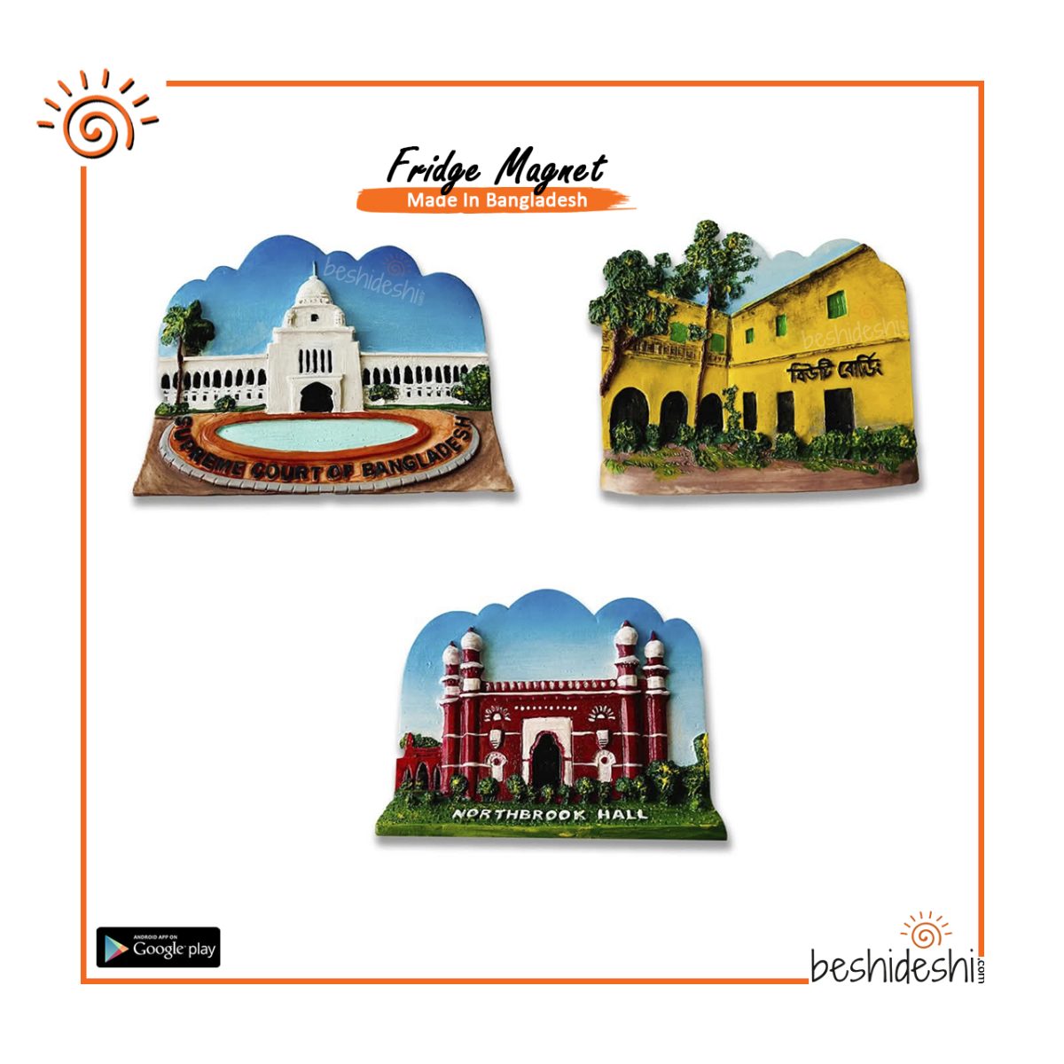 Northbrook Hall Fridge Magnet