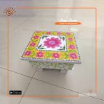 Hand Painted Wooden Stool/Jolchoki