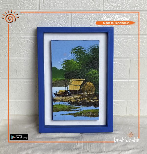 Hand Painted Canvas With Frame