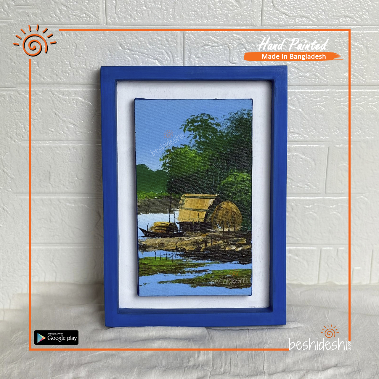 01 Hand Painted Canvas With Frame