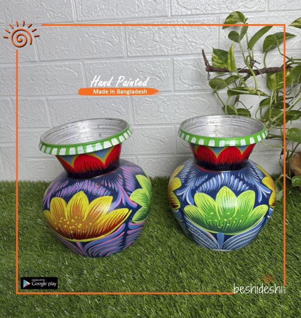 Rickshaw Painted Kalash