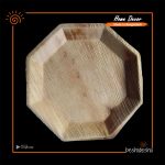 Reusable Areca Octagon Plate Set