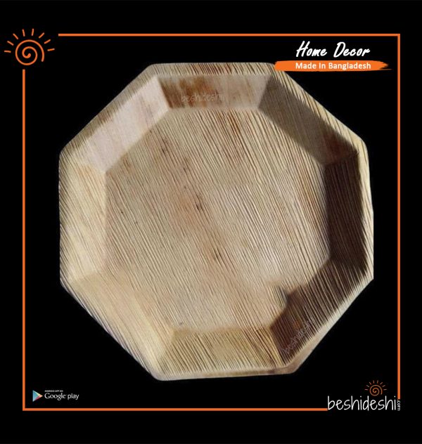 Reusable Areca Octagon Plate Set