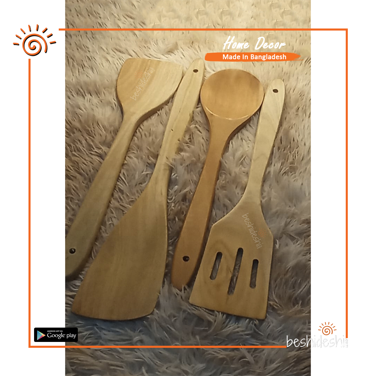 01 Wooden Spatula Set