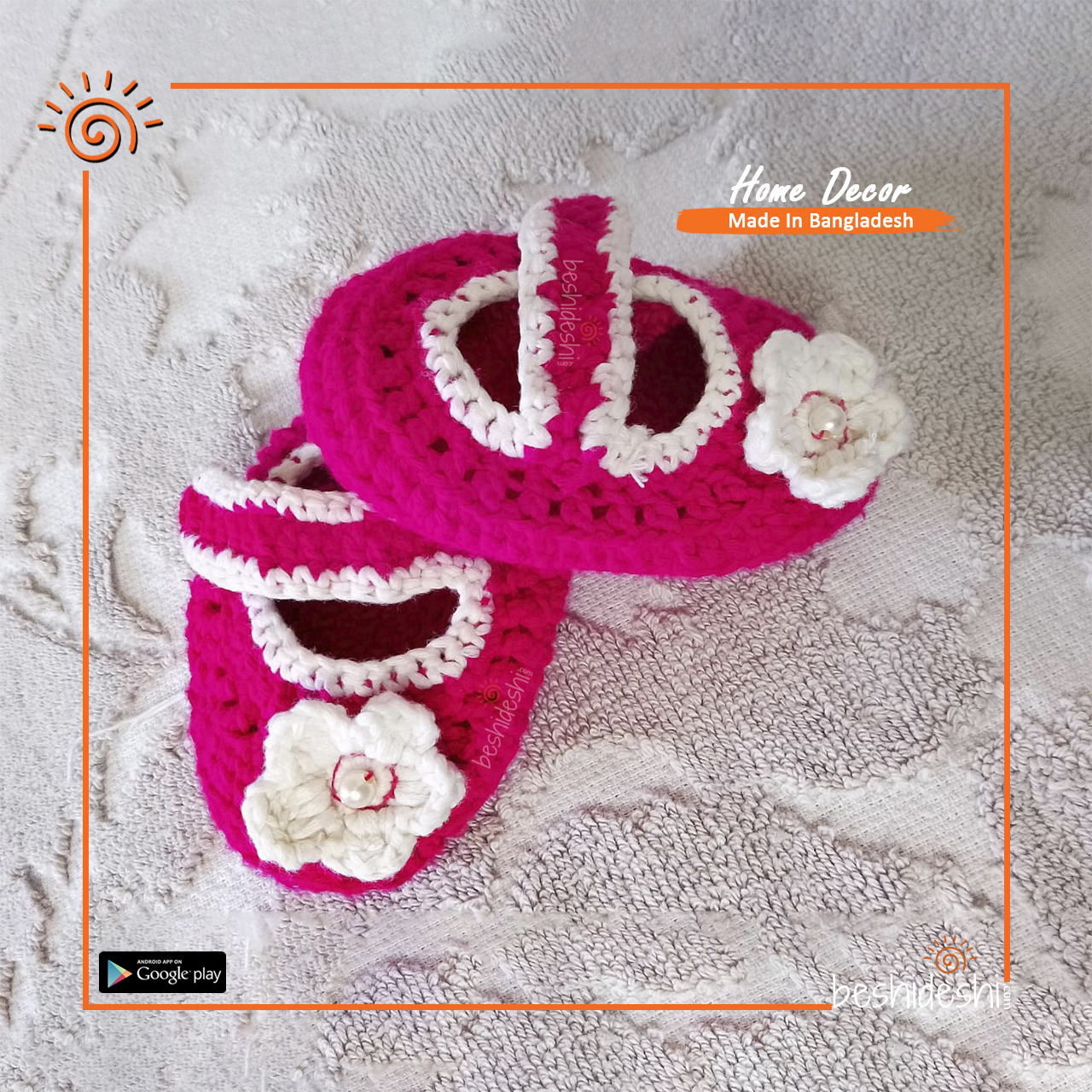 01 Crochet Baby Shoe's (0 to 6 Months)