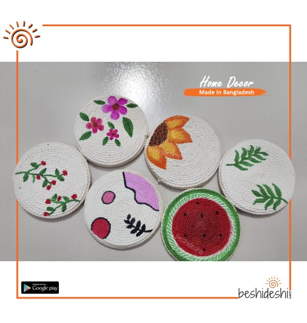 Macramé Glass Coaster