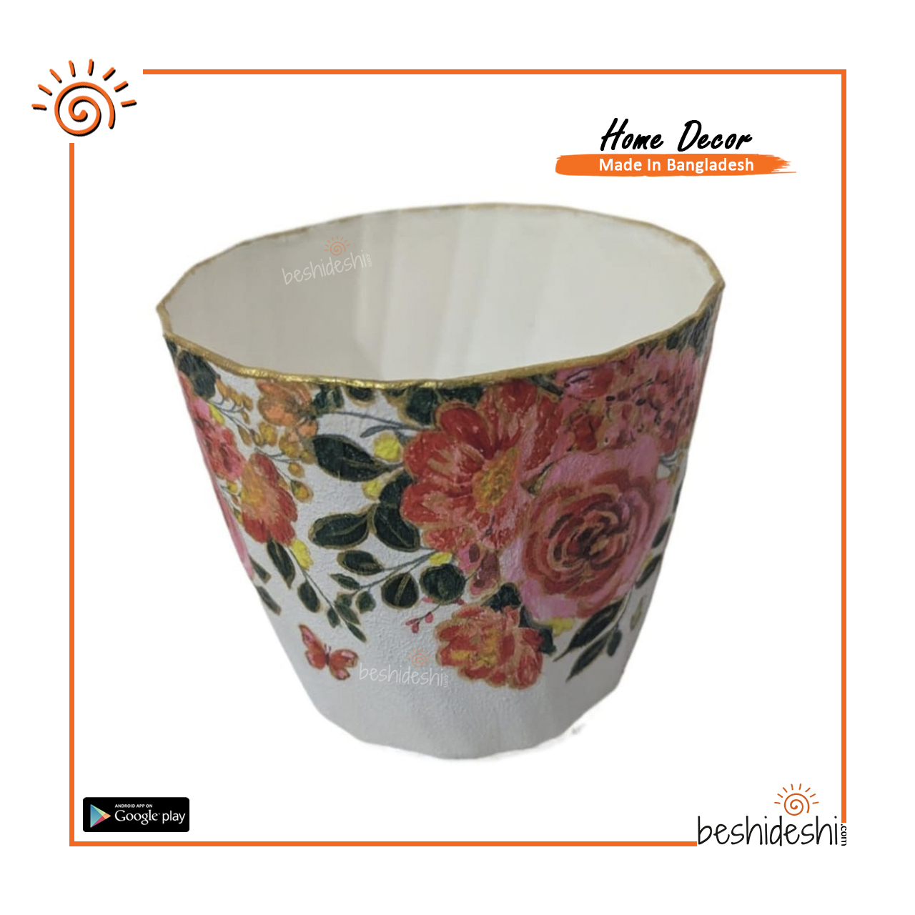 02 Hand Painted Flower Vase