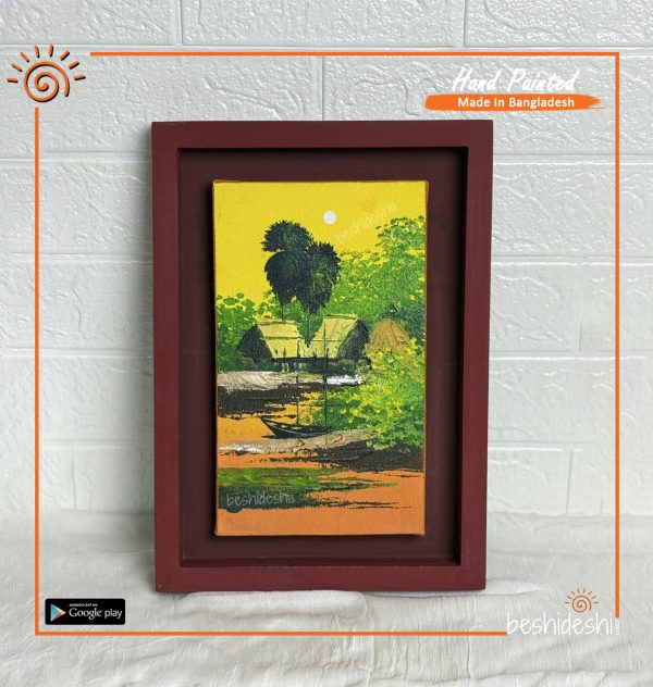 Hand Painted Canvas With Frame