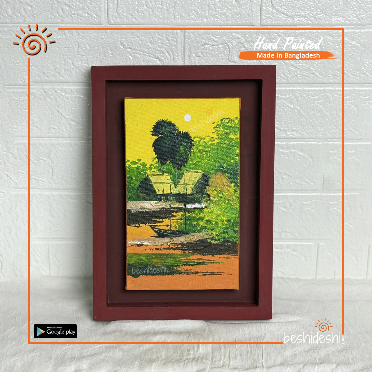 02 Hand Painted Canvas With Frame