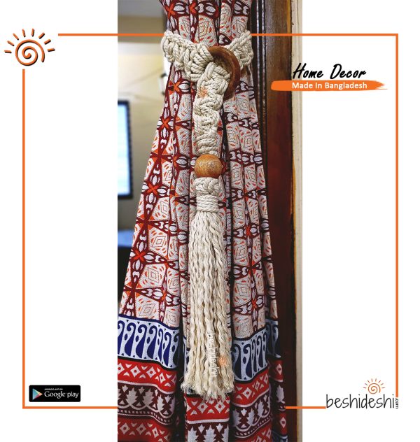 Macramé Curtain Tie-Back