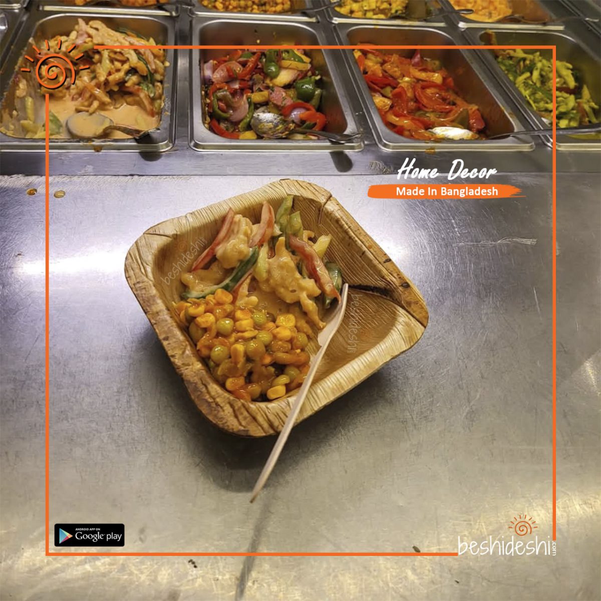 Reusable Areca Square Bowl Set