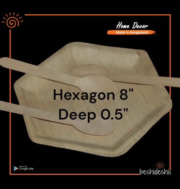 Reusable Areca Hexagon Plate Set