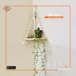 Macramé Corner Shelf