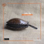 Handmade Coconut Shell Coral Purse