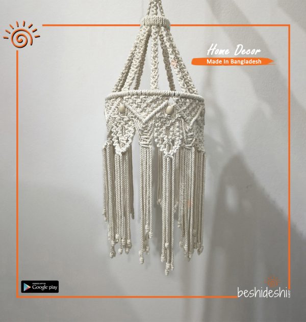 Macramé Hanging Lampshade