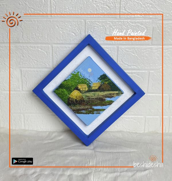 Hand Painted Canvas With Frame