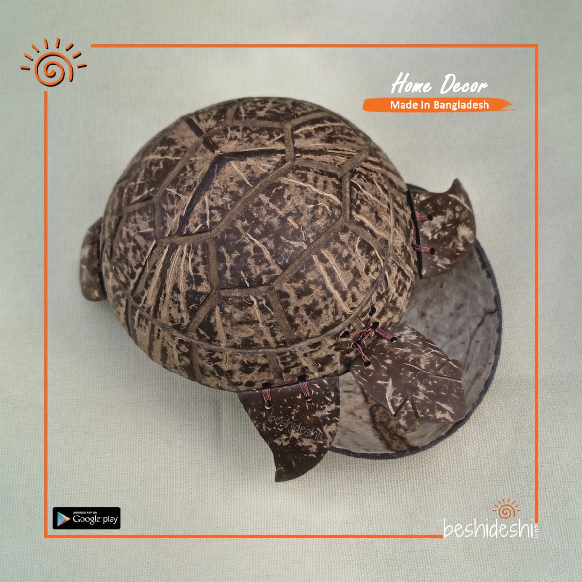 Coconut Shell Turtle Box