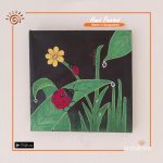 Hand Painted Ladybug Art Canvas