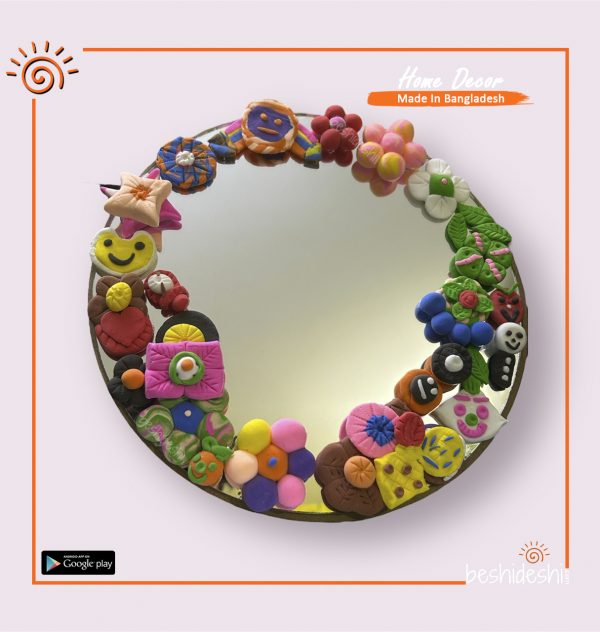 Ananya Mirror Lippan Art (Big)