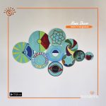 Hand Painted Macramé Boho Wall Décor Set