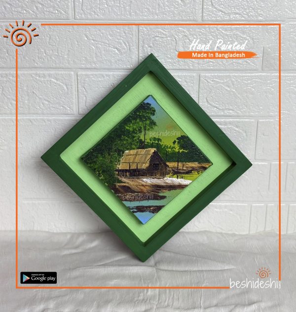 Hand Painted Canvas With Frame