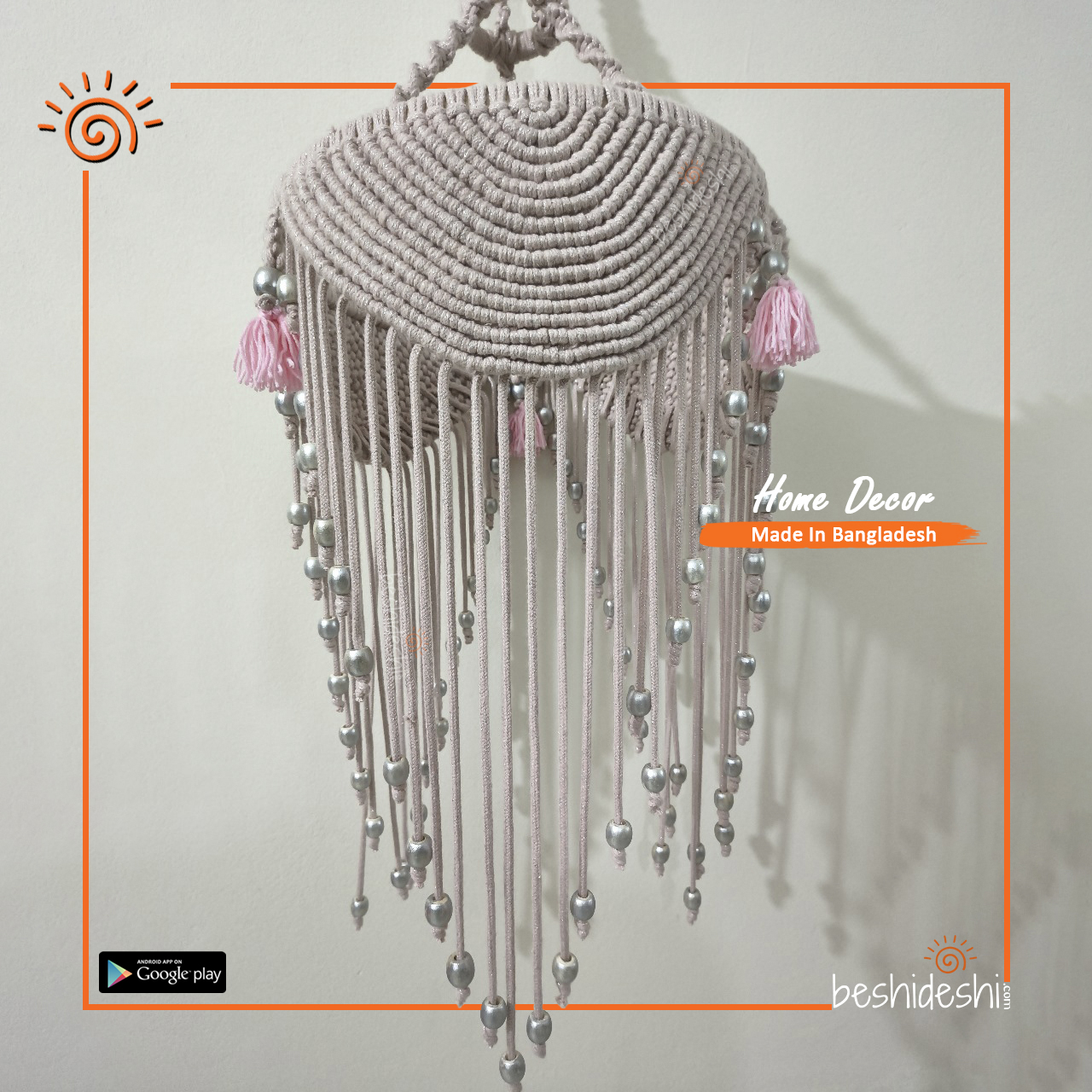 05 Macramé Hanging Lampshade