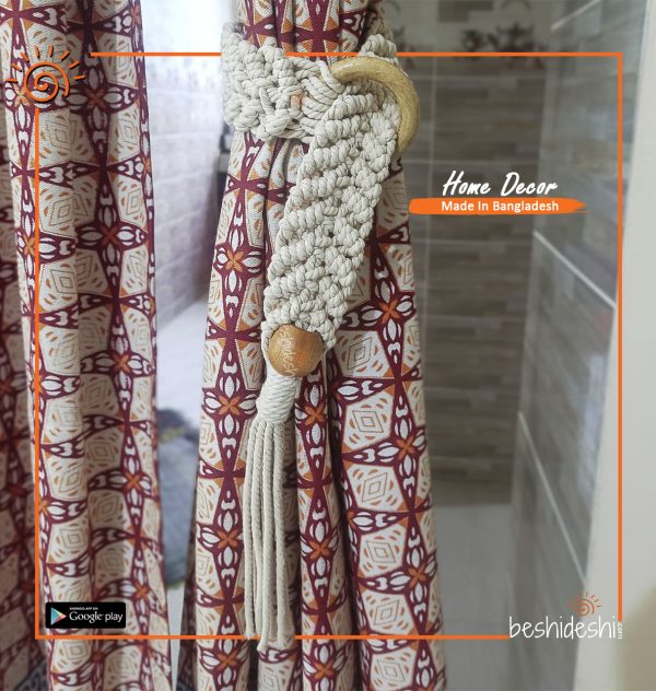 Macramé Curtain Tie-Back