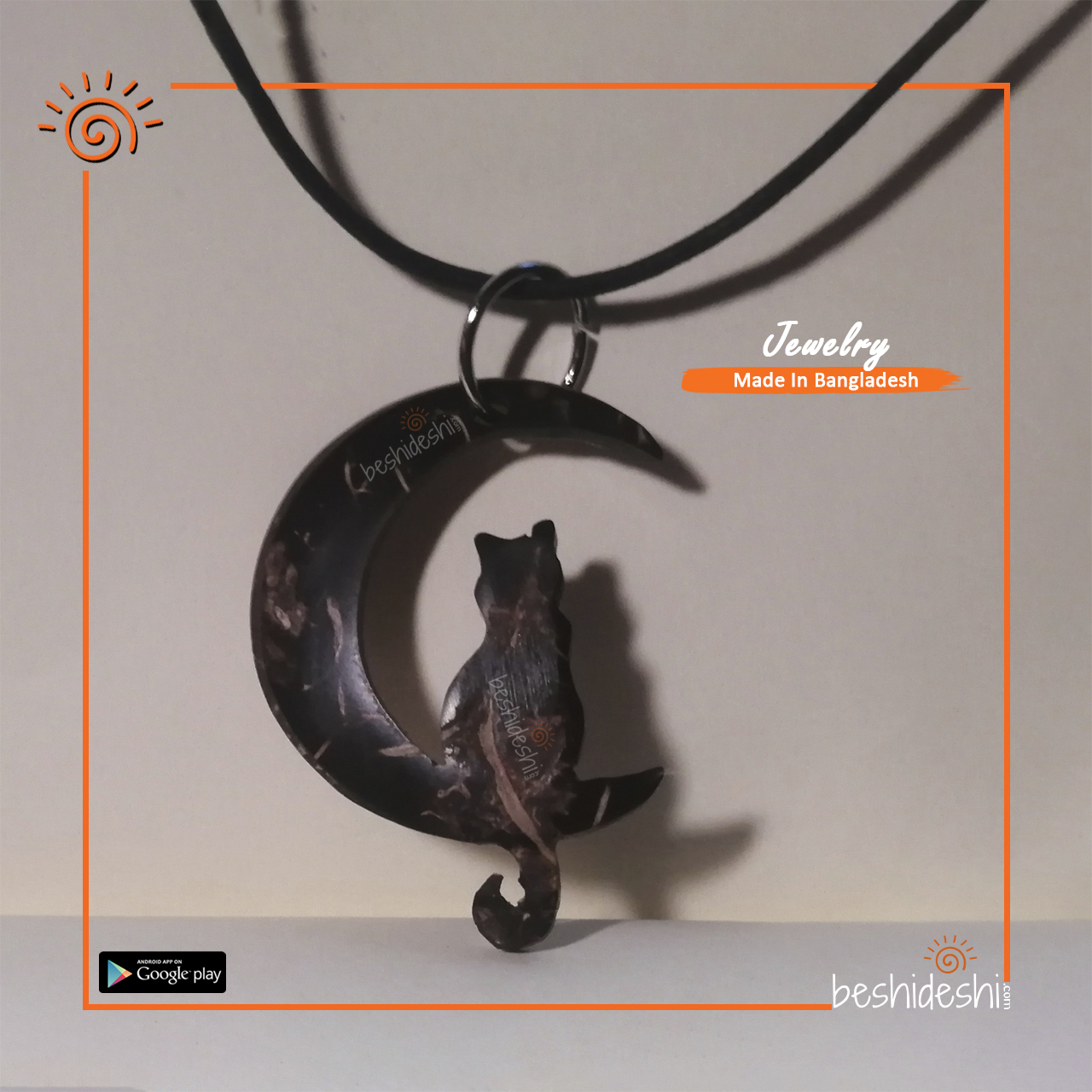 06 Handmade Coconut Shell Neckpiece