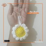 Crochet Flower Key Ring
