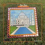 "Taj Mahal" Mirror Work Wall Hanging