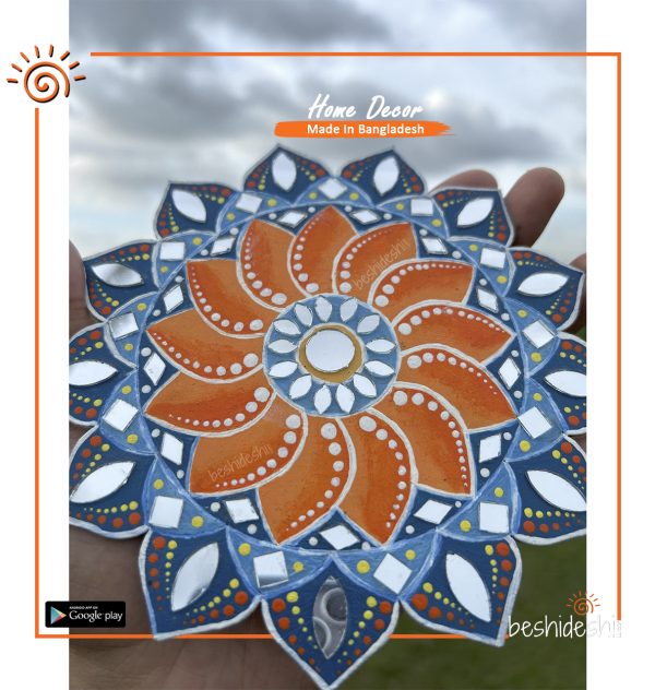 "Alok Tara" Mirror Work Wall Hanging (Small)