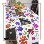 Handprint Cotton Table Runner (6Pcs Set)