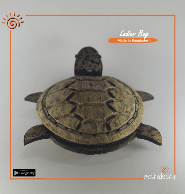 Handmade Coconut Shell Turtle Purse