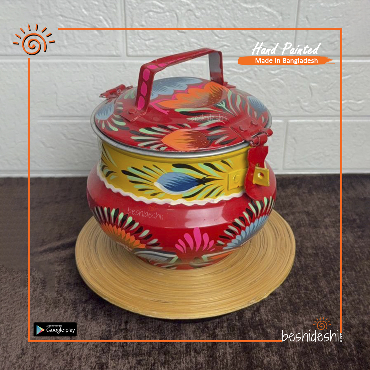 09 Rickshaw Painted Pandani