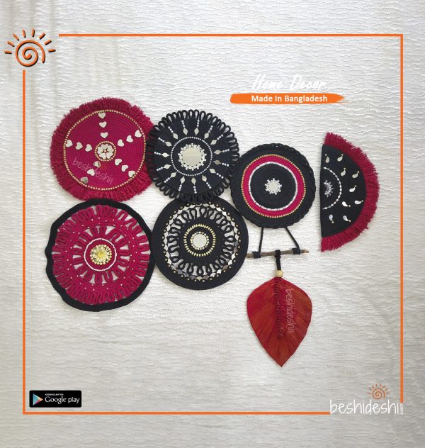 Macramé Mirror Mandala Wall Décor Set