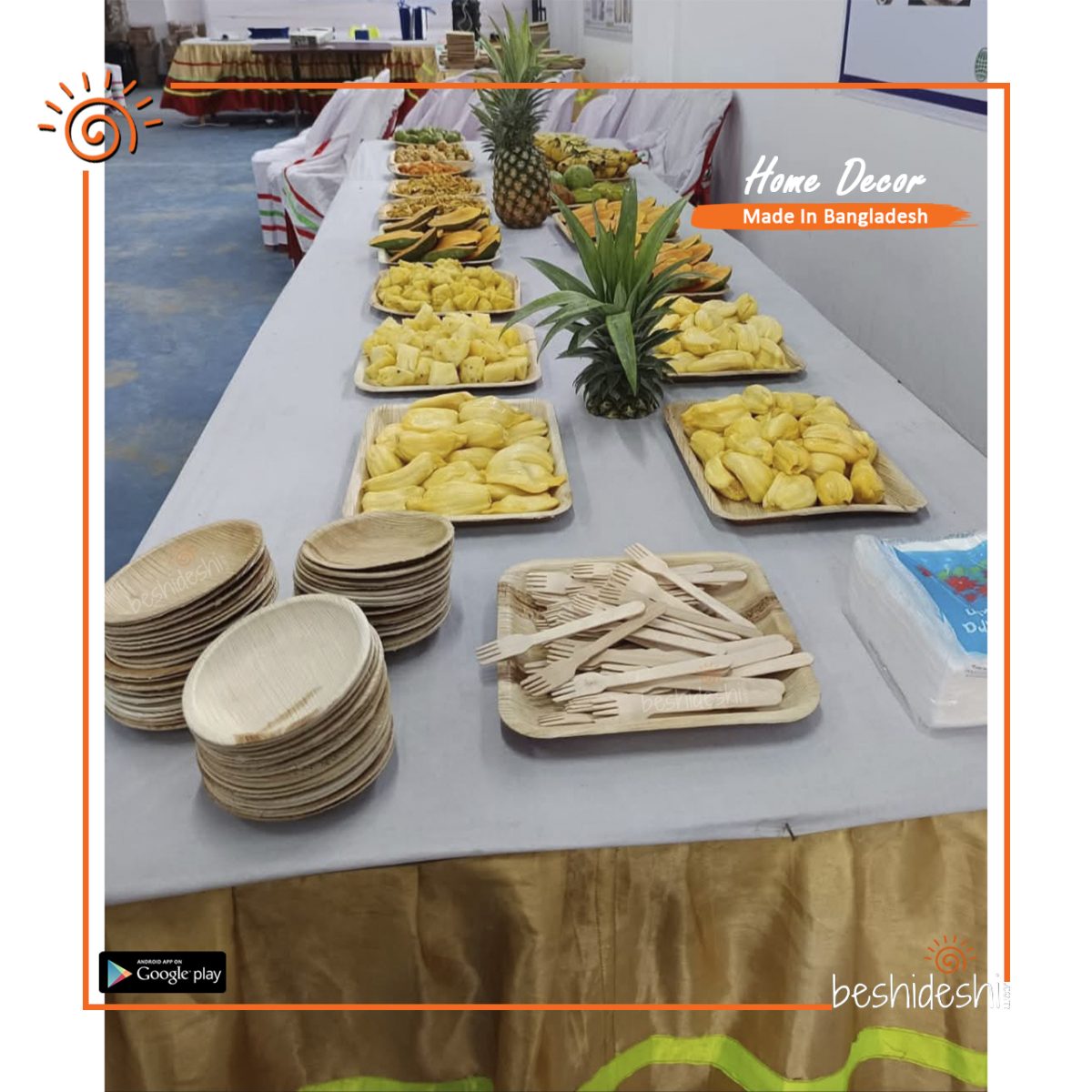 Reusable Areca Round Partition Plate Set