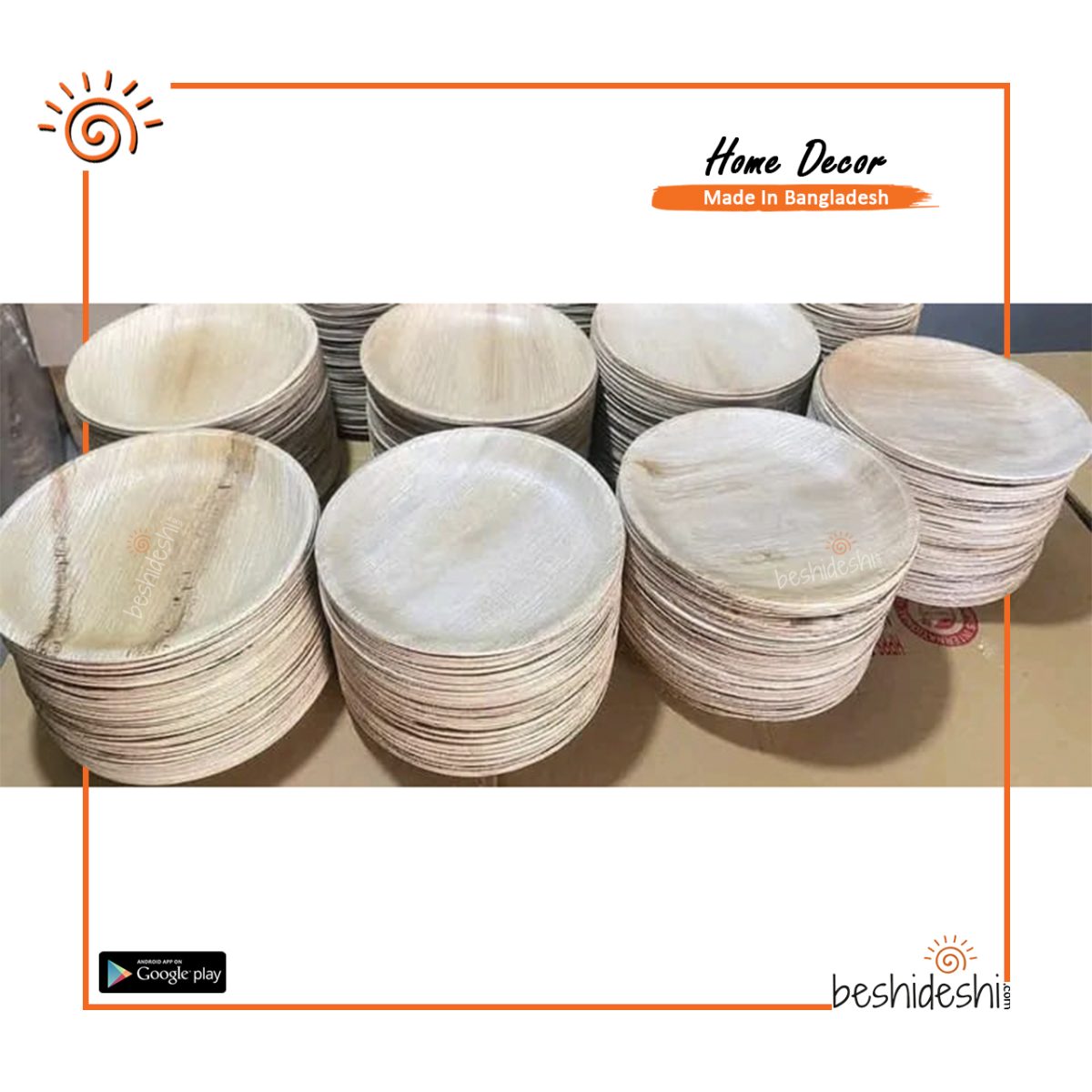 Reusable Areca Round Plate Set (Large)