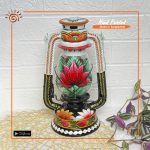 Rickshaw Painted Hurricane Lamp
