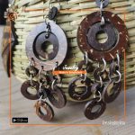 Handmade Coconut Shell Earring