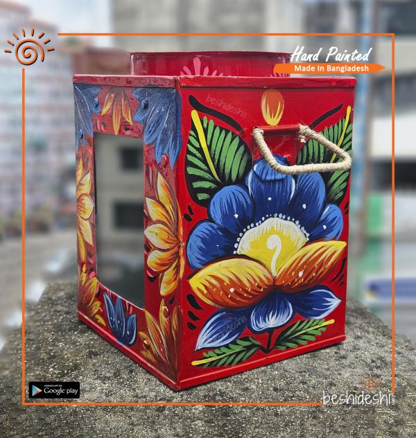 Rickshaw Painted Murir Tin (Small)