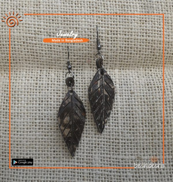 Handmade Coconut Shell Earring