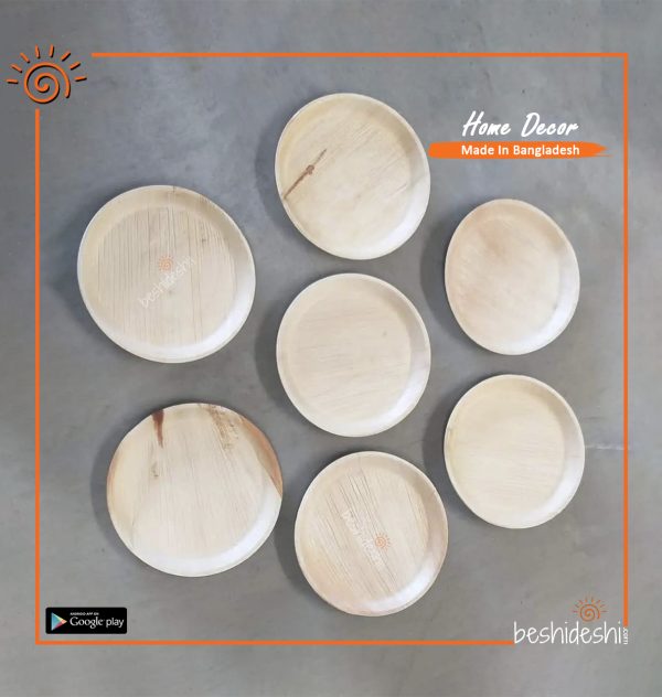 Reusable Areca Round Plate Set (Small)