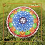 "Pushporekha" Mirror Work Wall Hanging