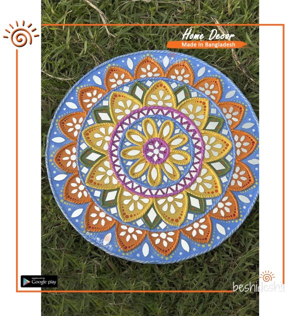 "Pata Fuler Choa" Mirror Work Wall Hanging