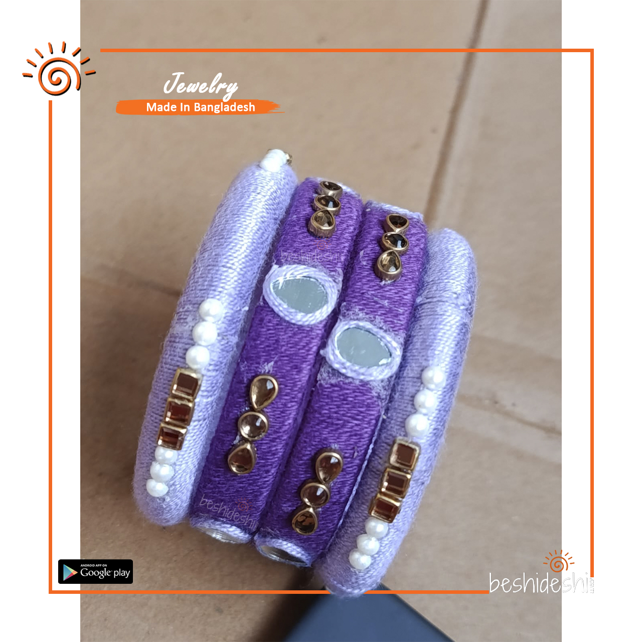 21 Hand Made Bangle Set