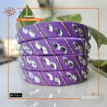 Purple Hand Made Bangle Set